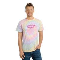 Queen of the Girl Geeks Women's Relaxed Tie-Dye Tee, Spiral