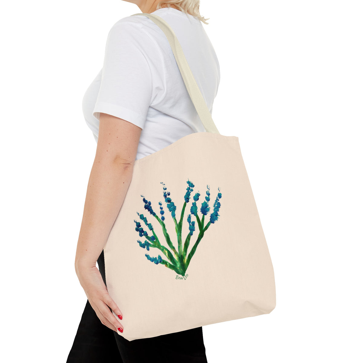 Whimsical Garden Tote Bag Deep Sea