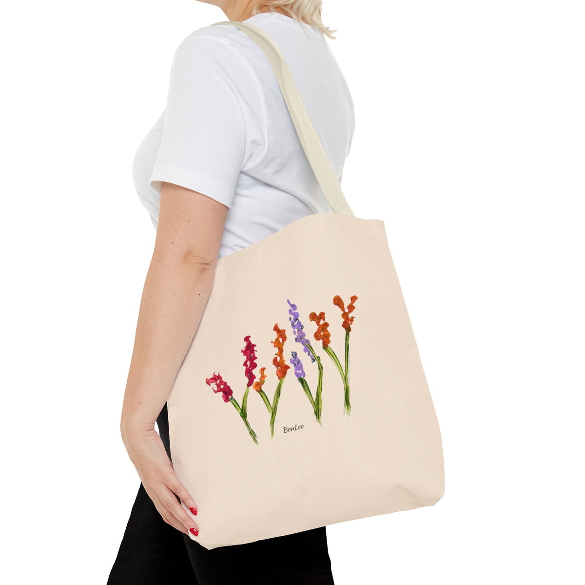 Whimsical Garden Tote Bag Delicate Blooms