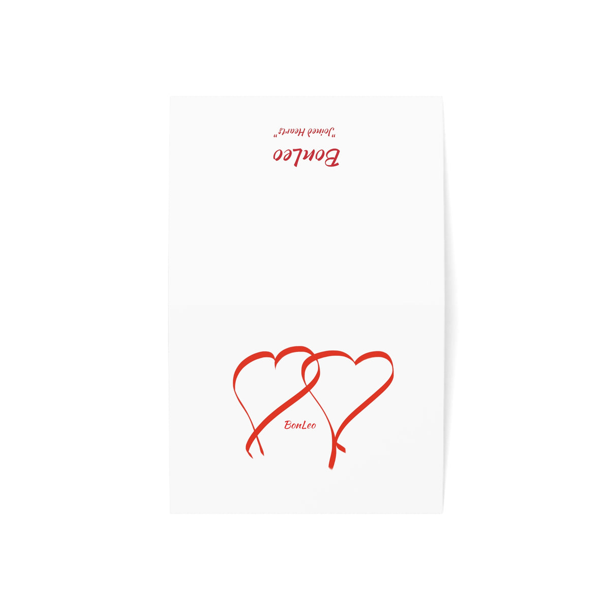 BonLeo Joined Hearts Greeting Cards (1, 10, 30, and 50pcs)