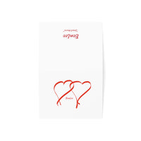 BonLeo Joined Hearts Greeting Cards (1, 10, 30, and 50pcs)