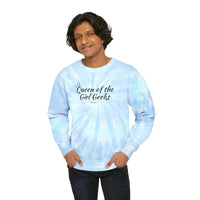 Queen of the Girl Geeks Unisex Tie-Dye Sweatshirt