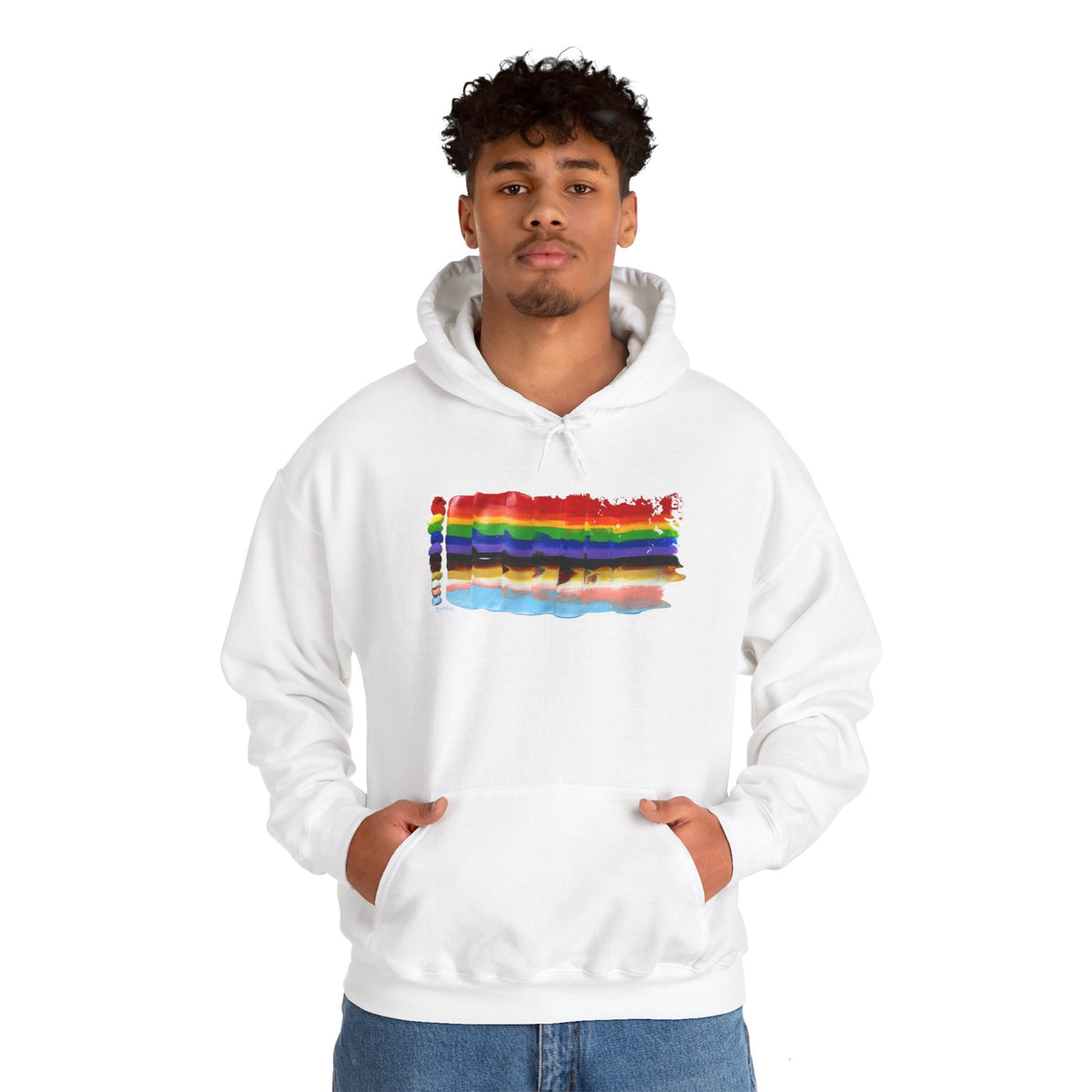 Pride Flag 2024 Unisex Heavy Blend™ Hooded Sweatshirt