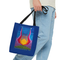 The Lyre (2015) Designed by Lenny Pinna Tote Bag in Blue