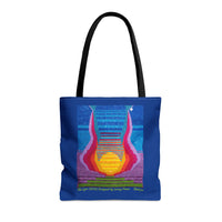 The Lyre (2015) Designed by Lenny Pinna Tote Bag in Blue