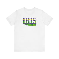 Iris Garden Unisex Jersey Short Sleeve Tee In Purple and Green