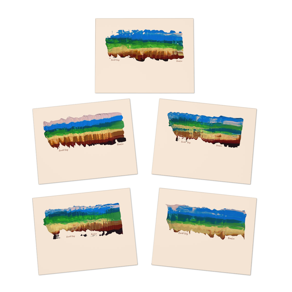 Earth Day Is Everyday Multi-Design Greeting Cards (5-Pack)