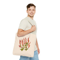 Whimsical Garden Tote Bag Orange Blooms