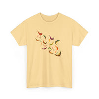 Fallin' In Love Painted Leaves Unisex Heavy Cotton Tee