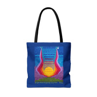 The Lyre (2015) Designed by Lenny Pinna Tote Bag in Blue