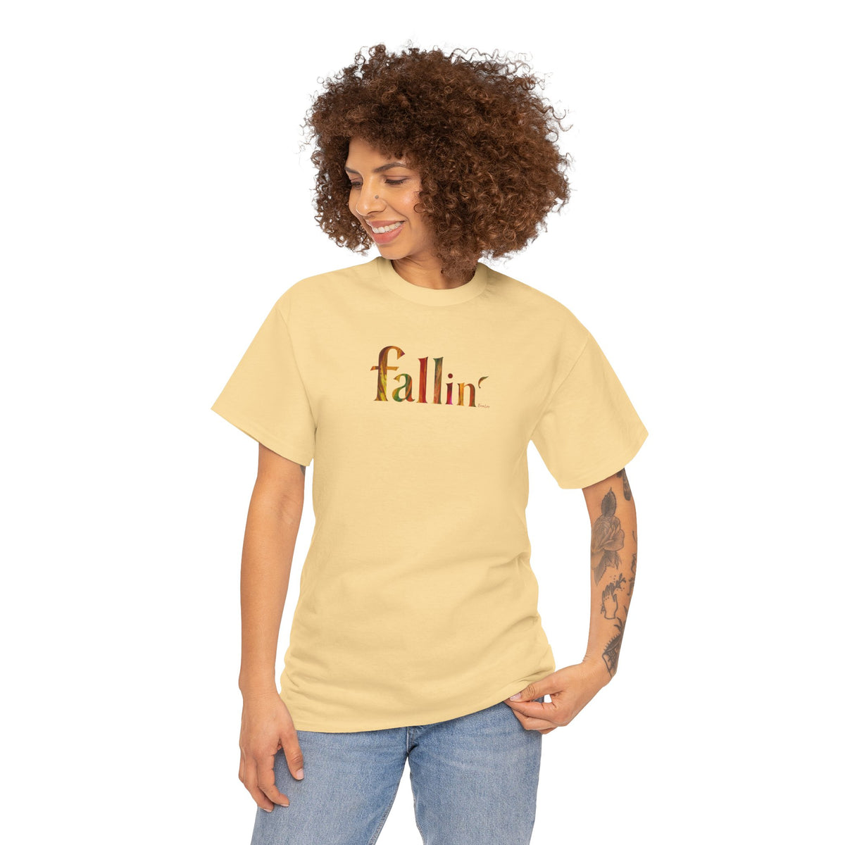 Fall Fallin' Painted Unisex Heavy Cotton Tee