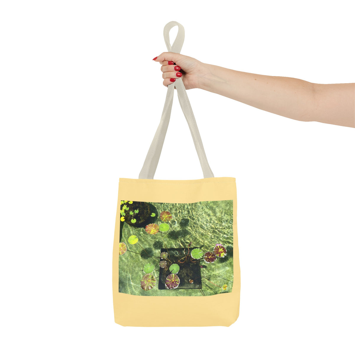 Waterlilies at The Getty Villa Summer , Photograph by Lenny Pinna Tote Bag