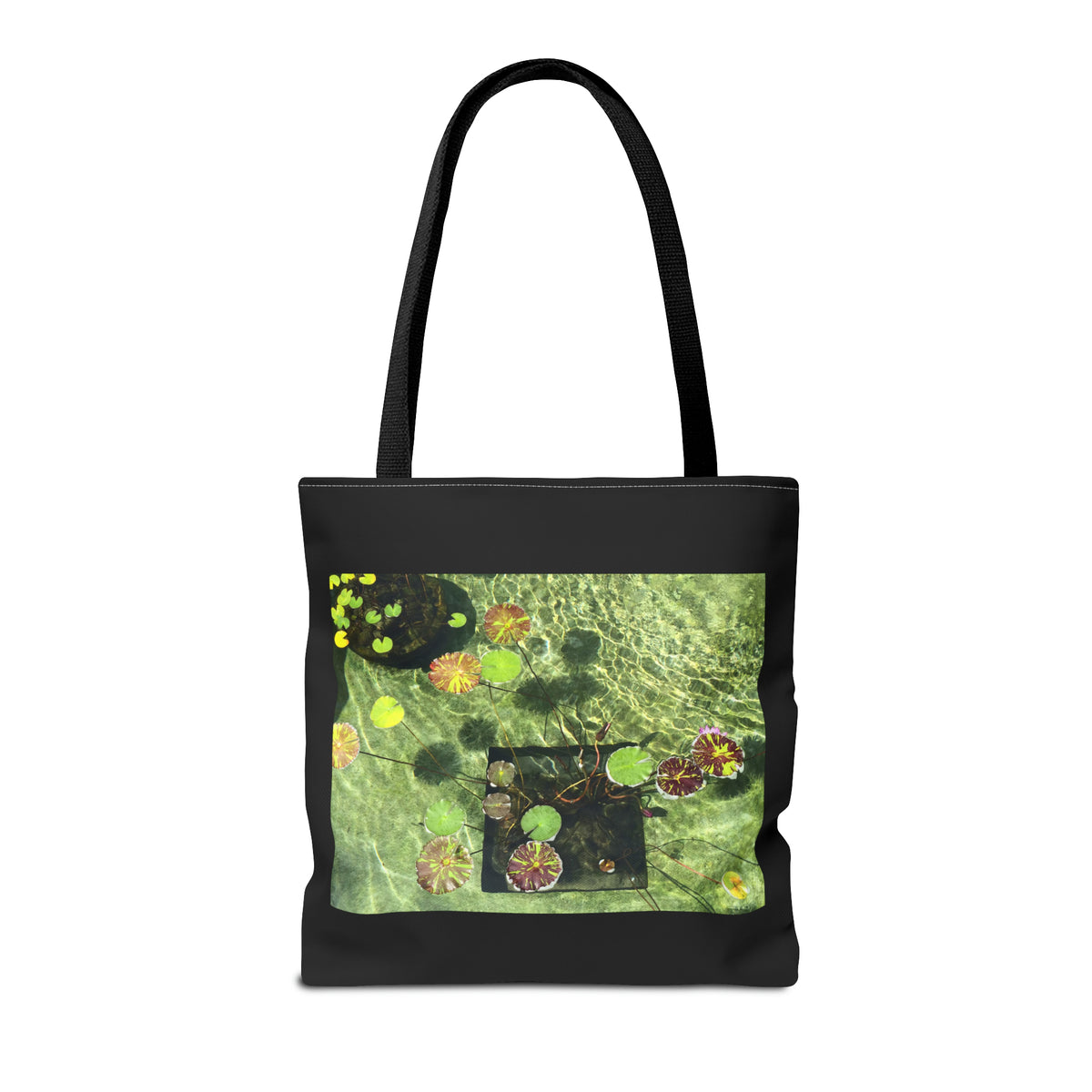 Waterlilies at The Getty Villa, Photograph by Lenny Pinna Tote Bag