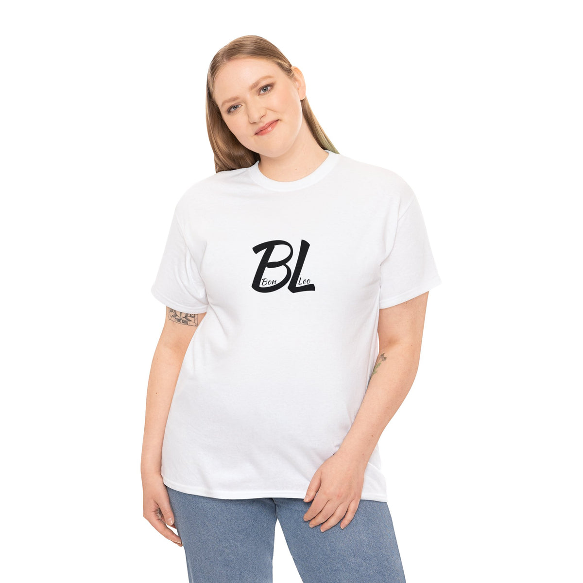 Bon Leo Brand Tee in White