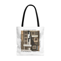 Jazz City Rhapsody Designed by Lenny Pinna Tote Bag in White