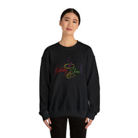 Holiday Cheer Neon Celebration Unisex Heavy Blend Crewneck Sweatshirt