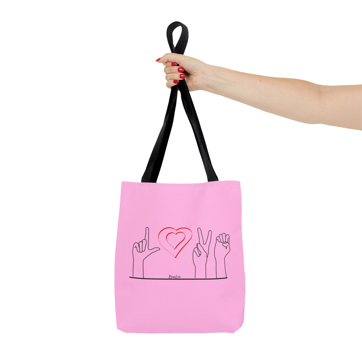 ALS Love Tote In Pink