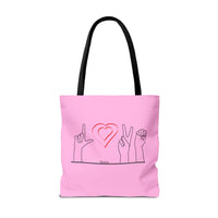 ALS Love Tote In Pink