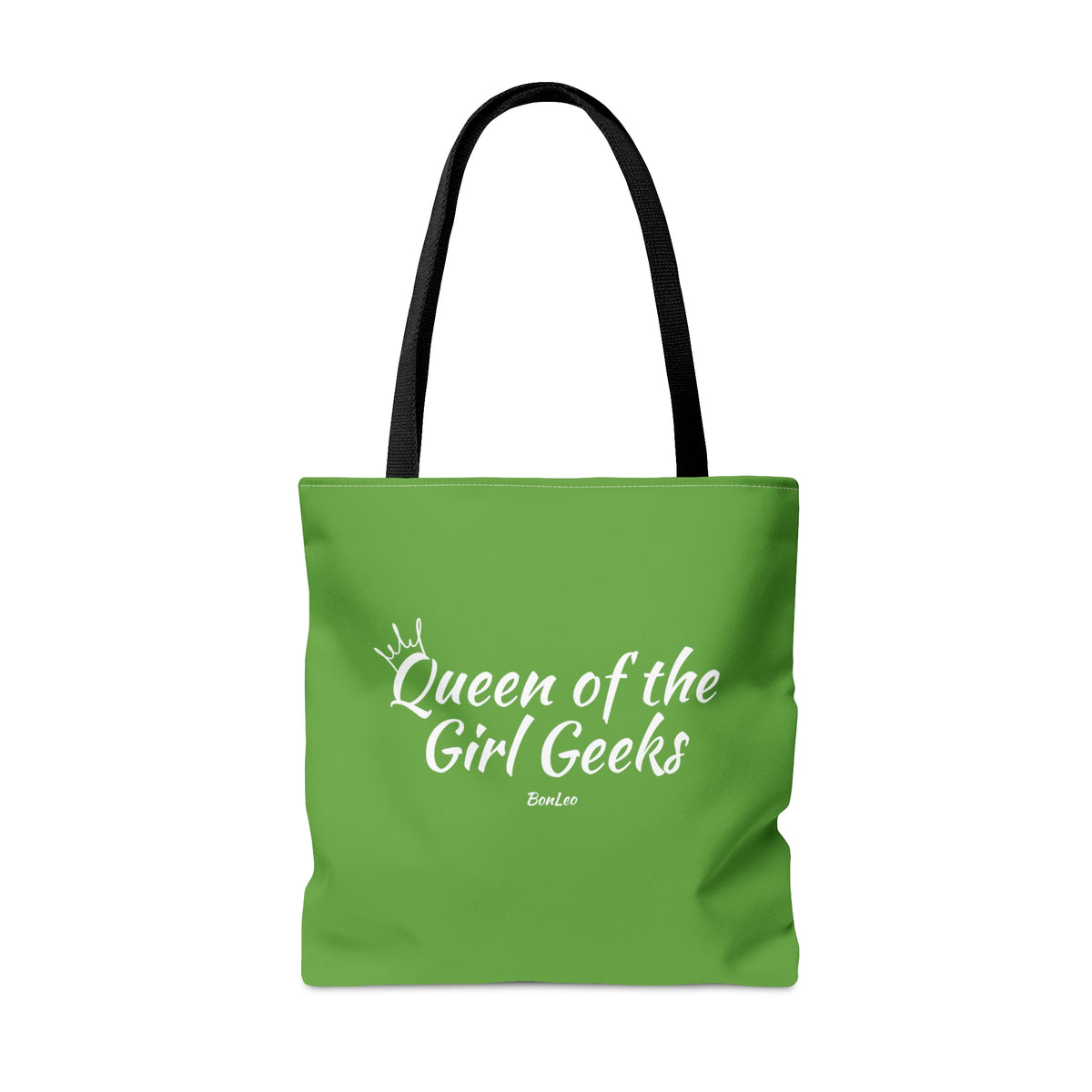 Queen of the Girl Geeks Polyester Tote Bag in Green