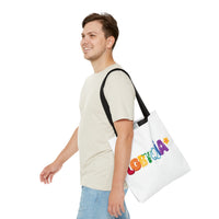 LGBTQIA+ Holiday Pride Polyester Tote Bag