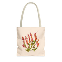 Whimsical Garden Tote Bag Orange Blooms