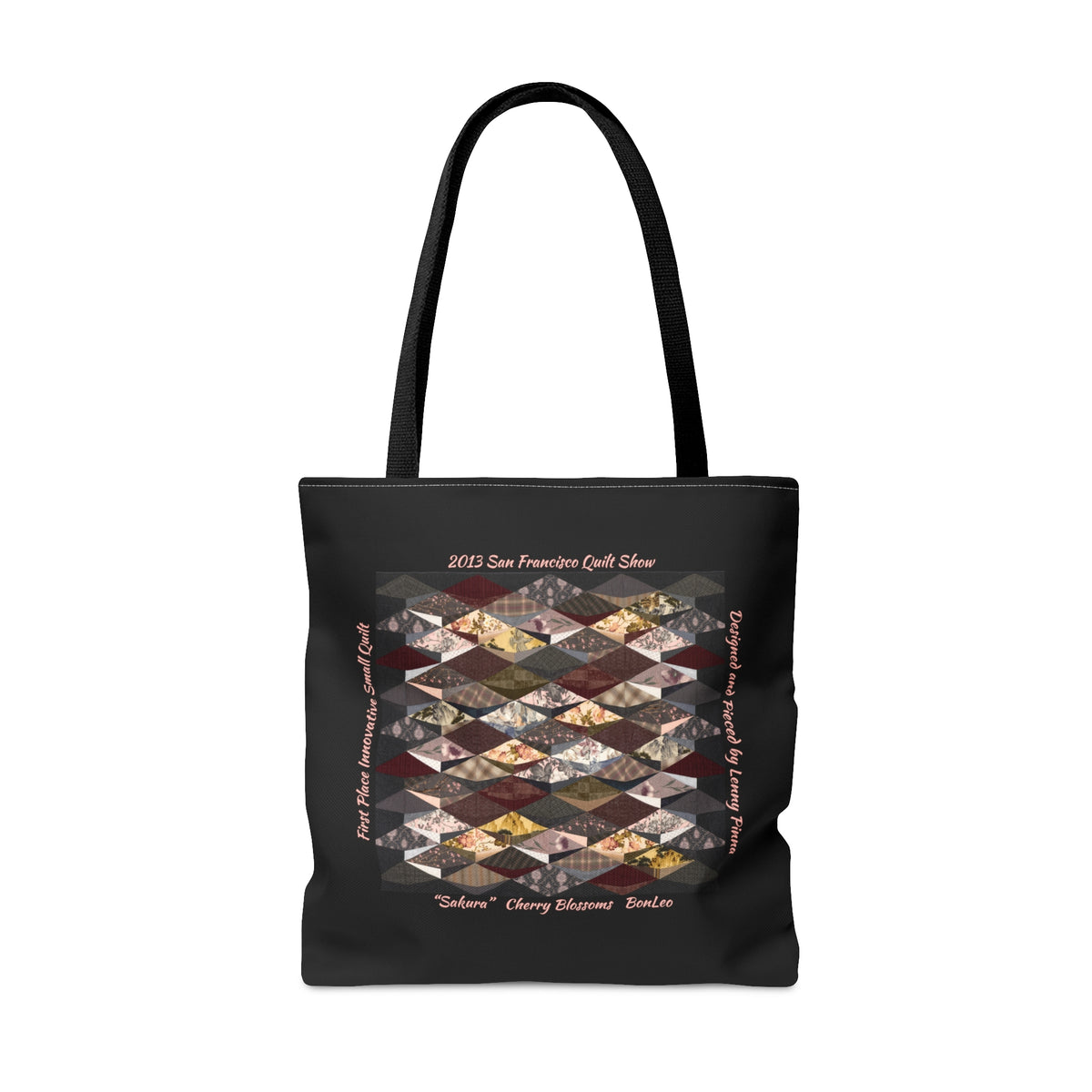 “Sakura” Cherry Blossoms Quilt Design Tote Bag