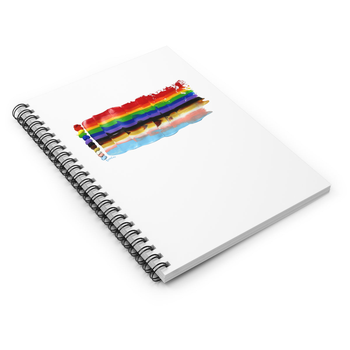 Pride Flag 2024 in LGBTQIA+ Rainbow Spiral Notebook - Ruled Line