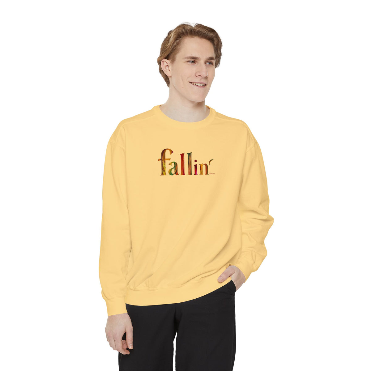 Fallin' Unisex Garment-Dyed Sweatshirt