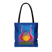 The Lyre (2015) Designed by Lenny Pinna Tote Bag in Blue