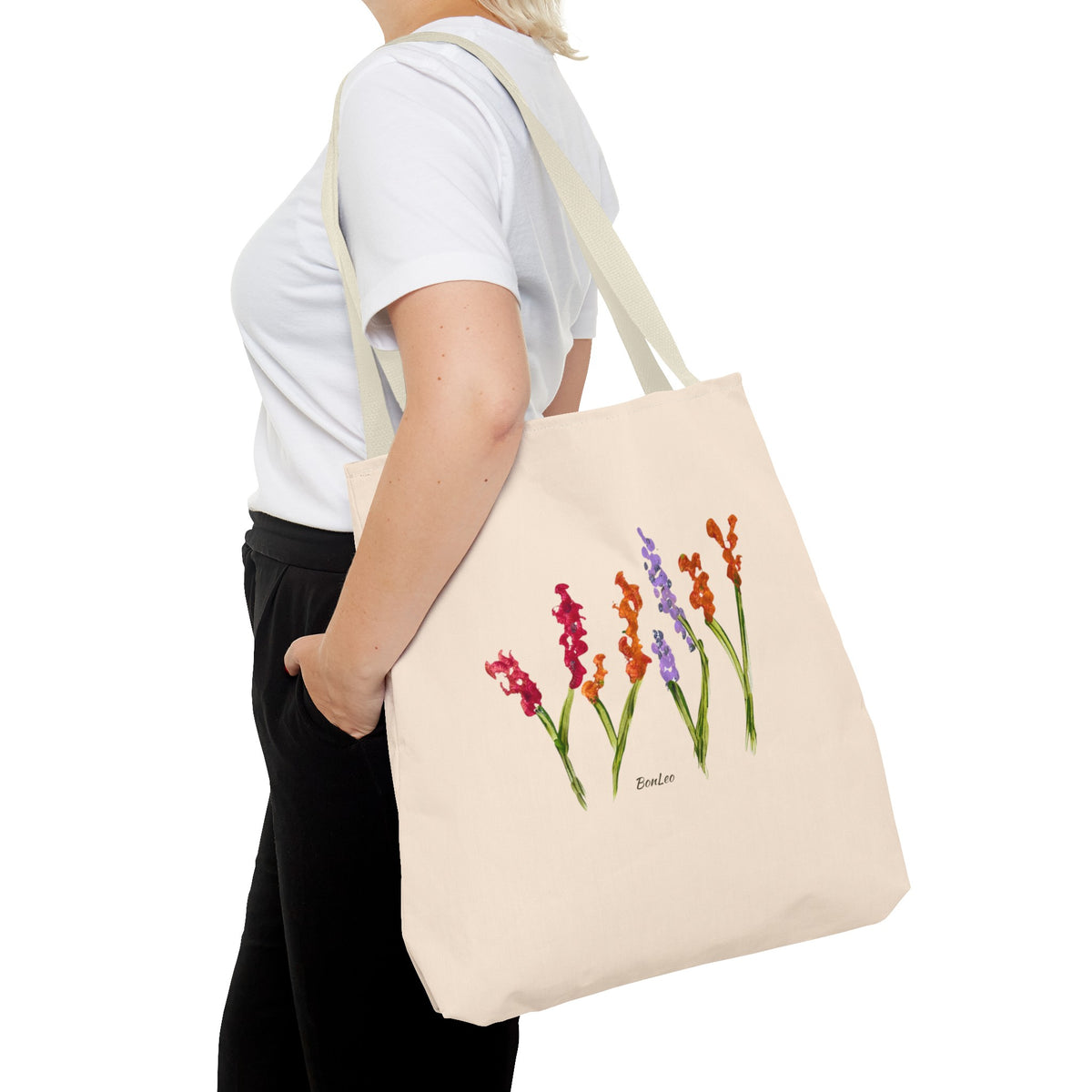 Whimsical Garden Tote Bag Delicate Blooms