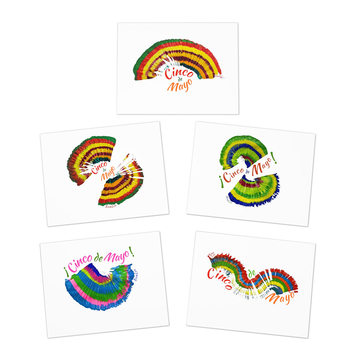 Cinco de Mayo Multi-Design Greeting Cards (5-Pack)