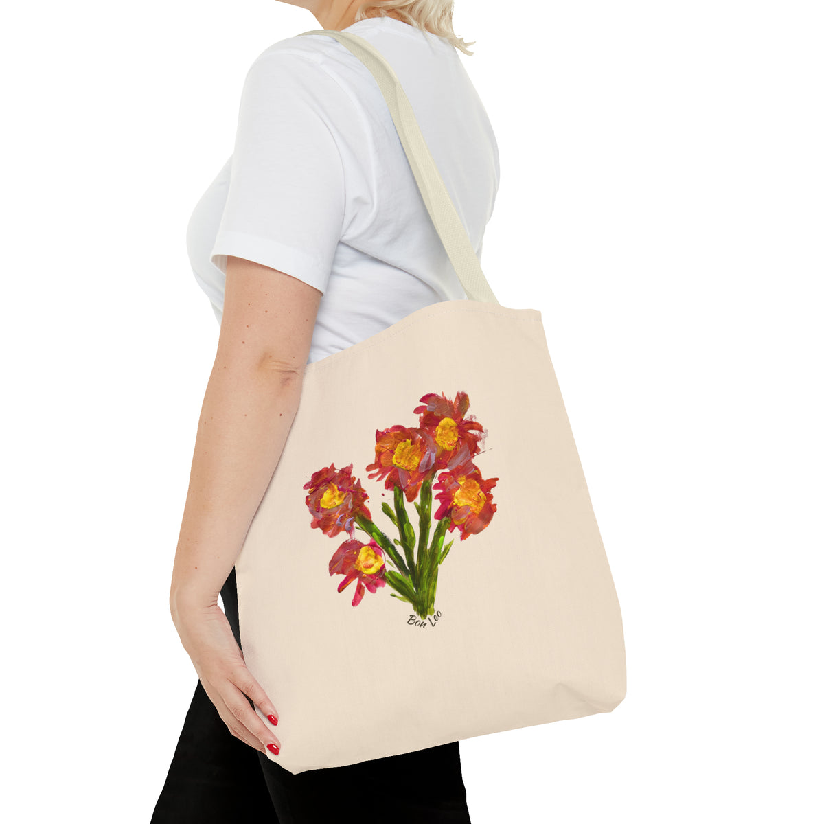 Whimsical Garden Tote Bag Bright Blooms