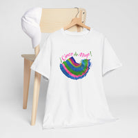 Cinco de Mayo Unisex Heavy Cotton Tee in Pink and Blue