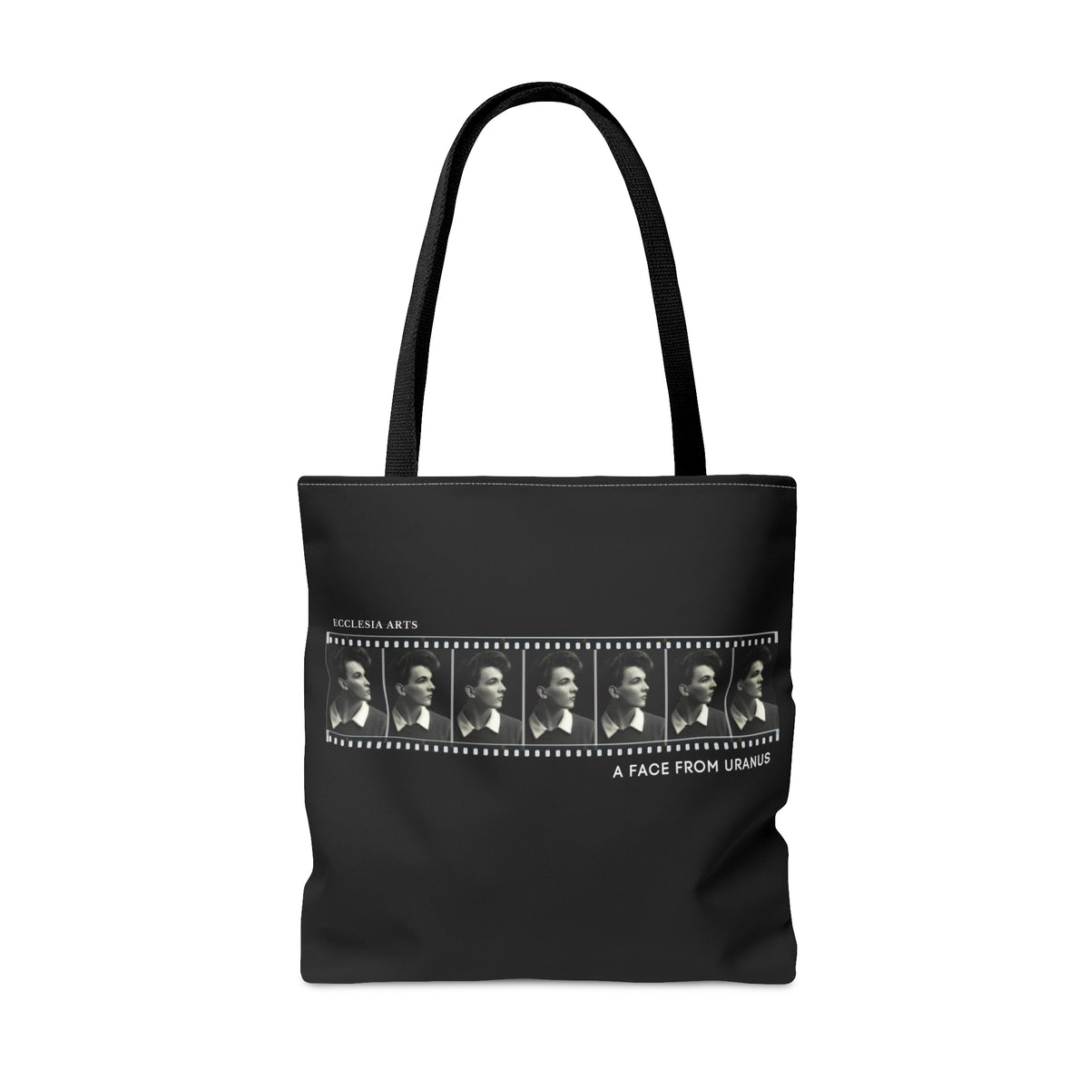 Tedd Burr Tee: A Face From Uranus Polyester Tote Bag