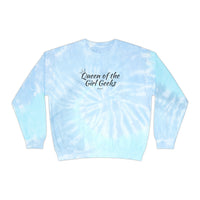 Queen of the Girl Geeks Unisex Tie-Dye Sweatshirt