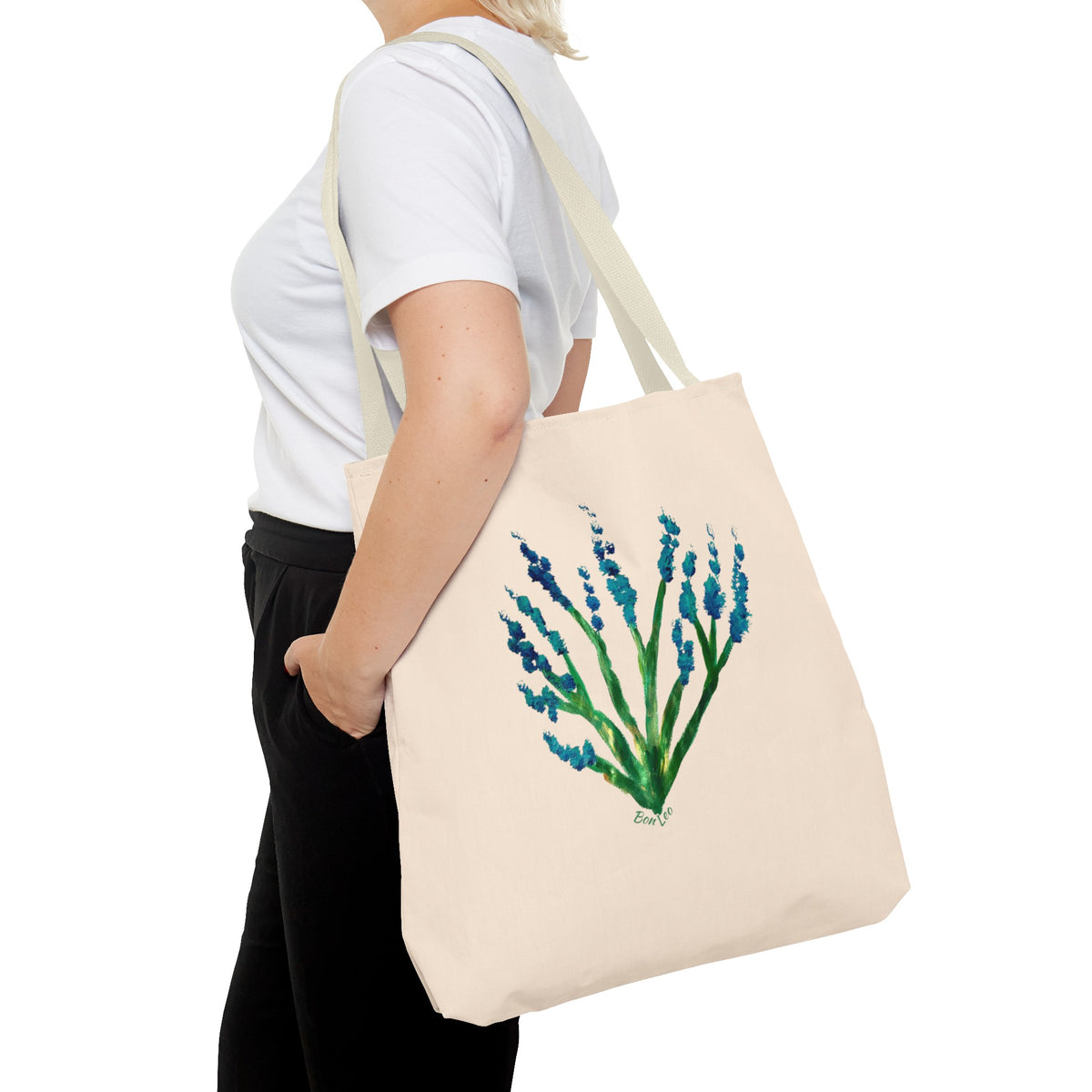 Whimsical Garden Tote Bag Deep Sea