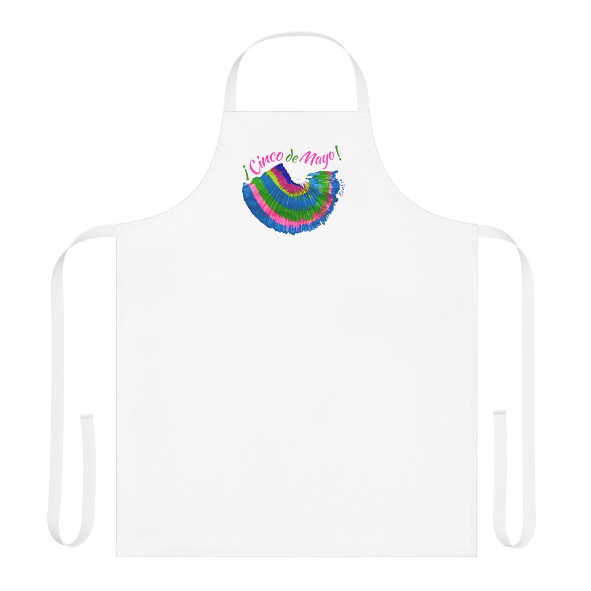 Copy of Cinco de Mayo Apron in Blue and Pink