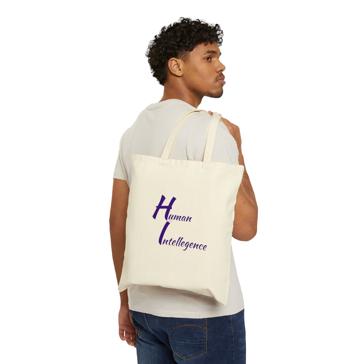 Human Intelligence Cotton Canvas Tote Bag