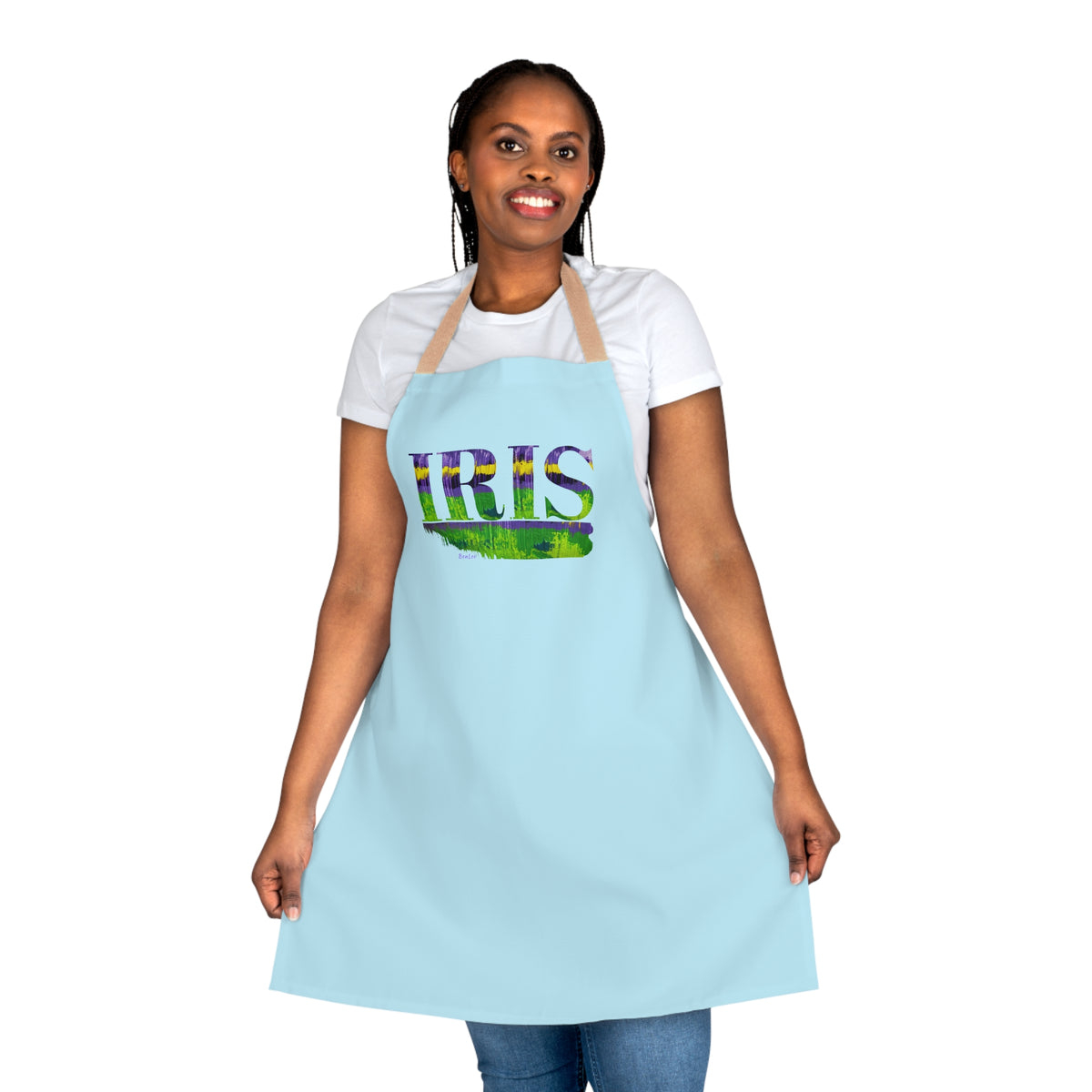 Iris Garden Flag Apron