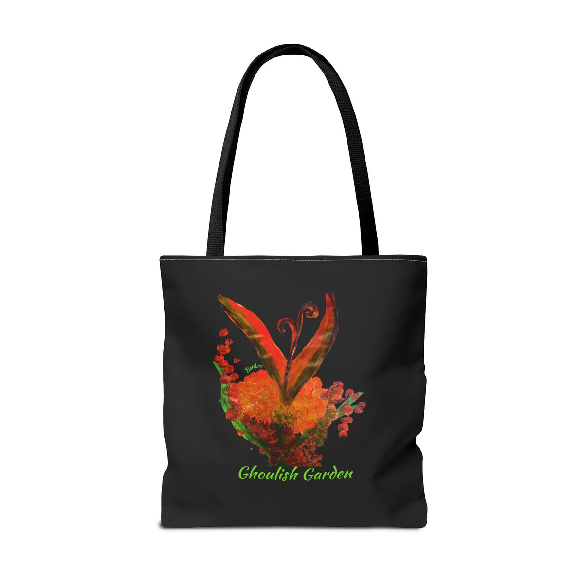 Halloween Ghoulish Garden Bag in Orange by Bonnie Diczhazy