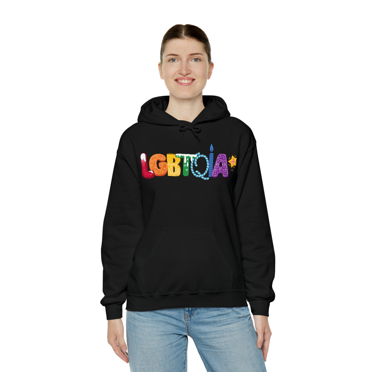 LGBTQIA+ Holiday Pride Hoodie