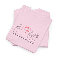 ALS Love Sign Language Unisex Heavy Cotton Tee