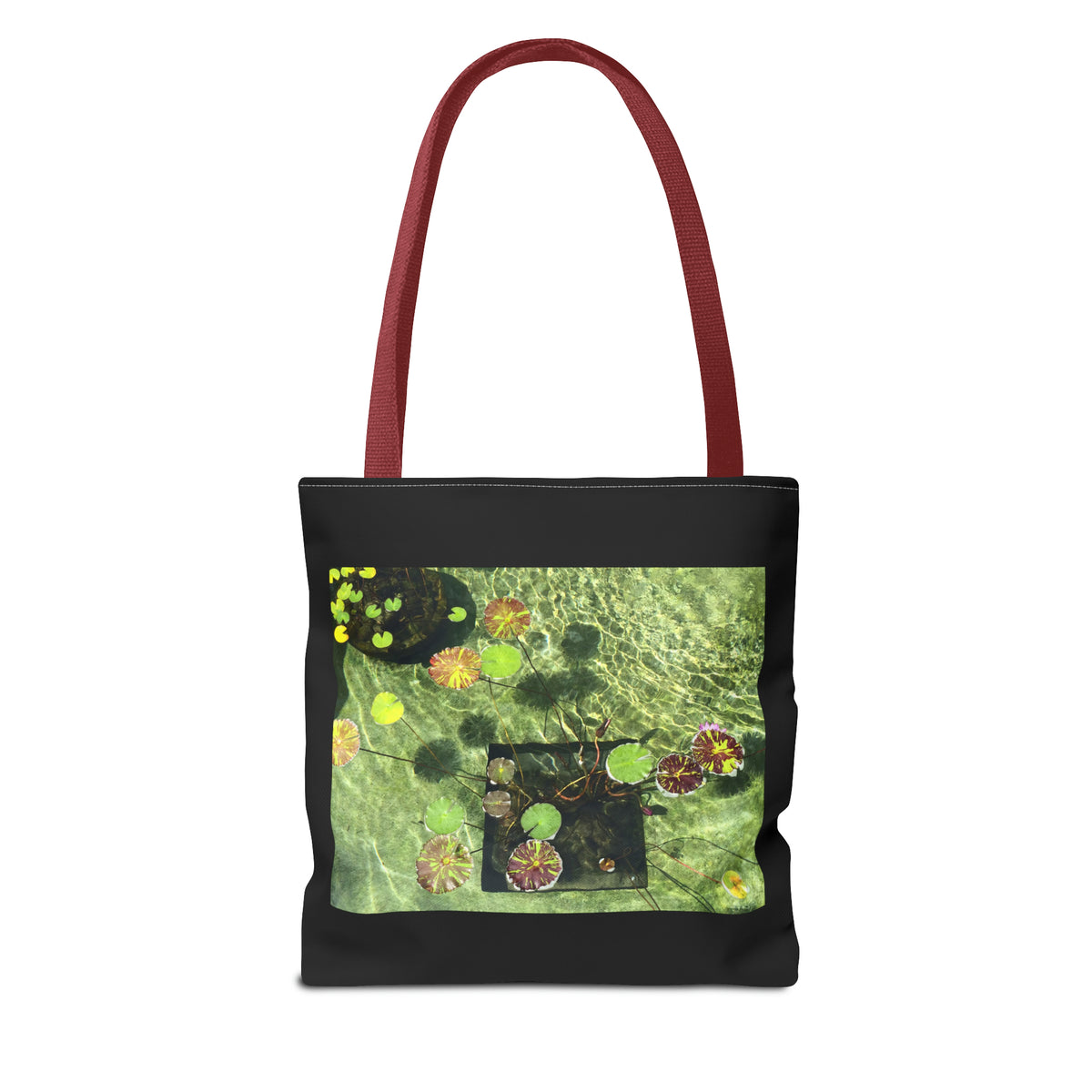 Waterlilies at The Getty Villa, Photograph by Lenny Pinna Tote Bag