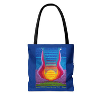 The Lyre (2015) Designed by Lenny Pinna Tote Bag in Blue