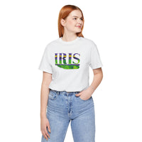 Iris Garden Unisex Jersey Short Sleeve Tee In Purple and Green