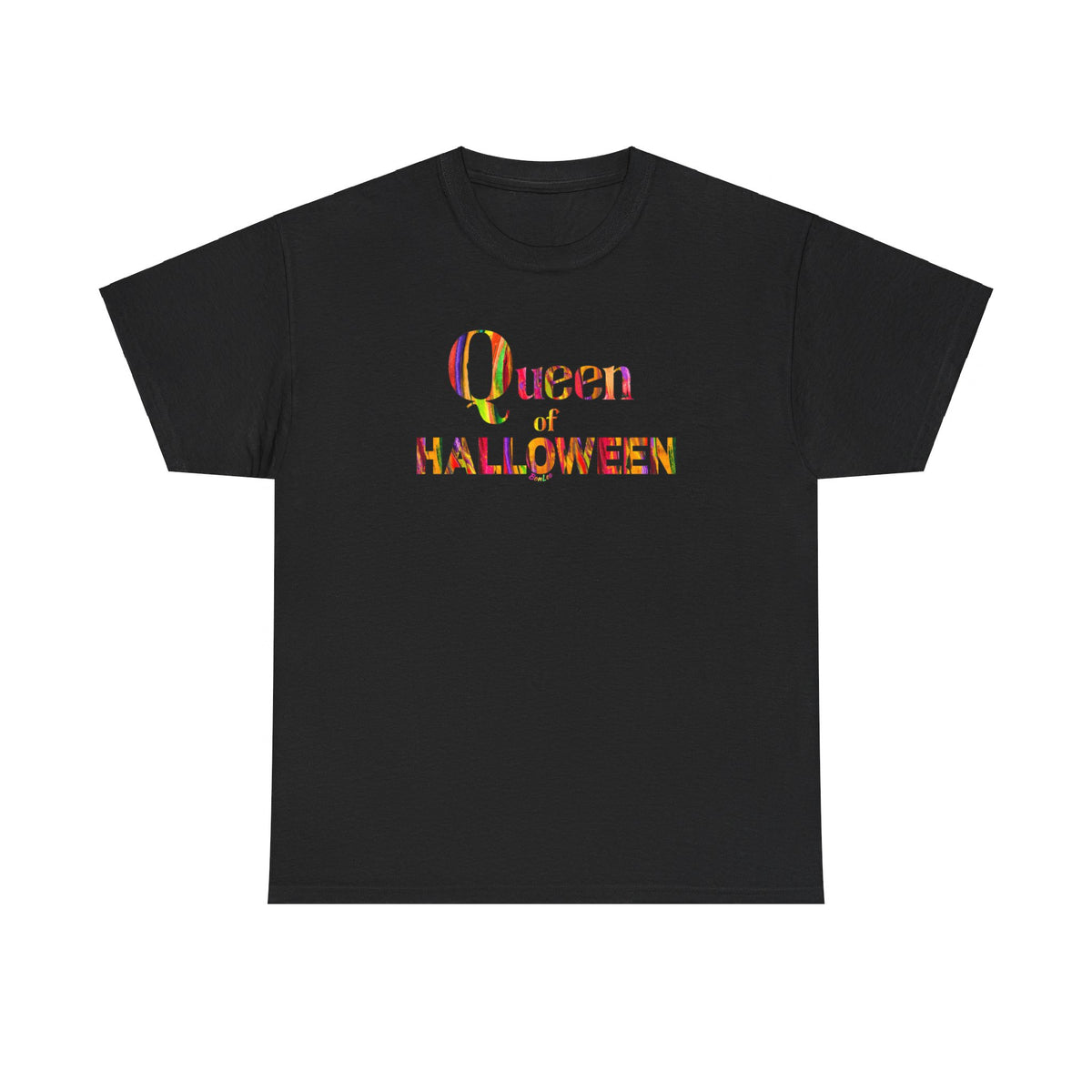 Queen of Halloween Black Unisex Tee by BonLeo - Heavy Cotton