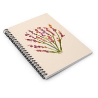 Whimsical Garden Spiral Notebook - Ruled Line in Snapdragons