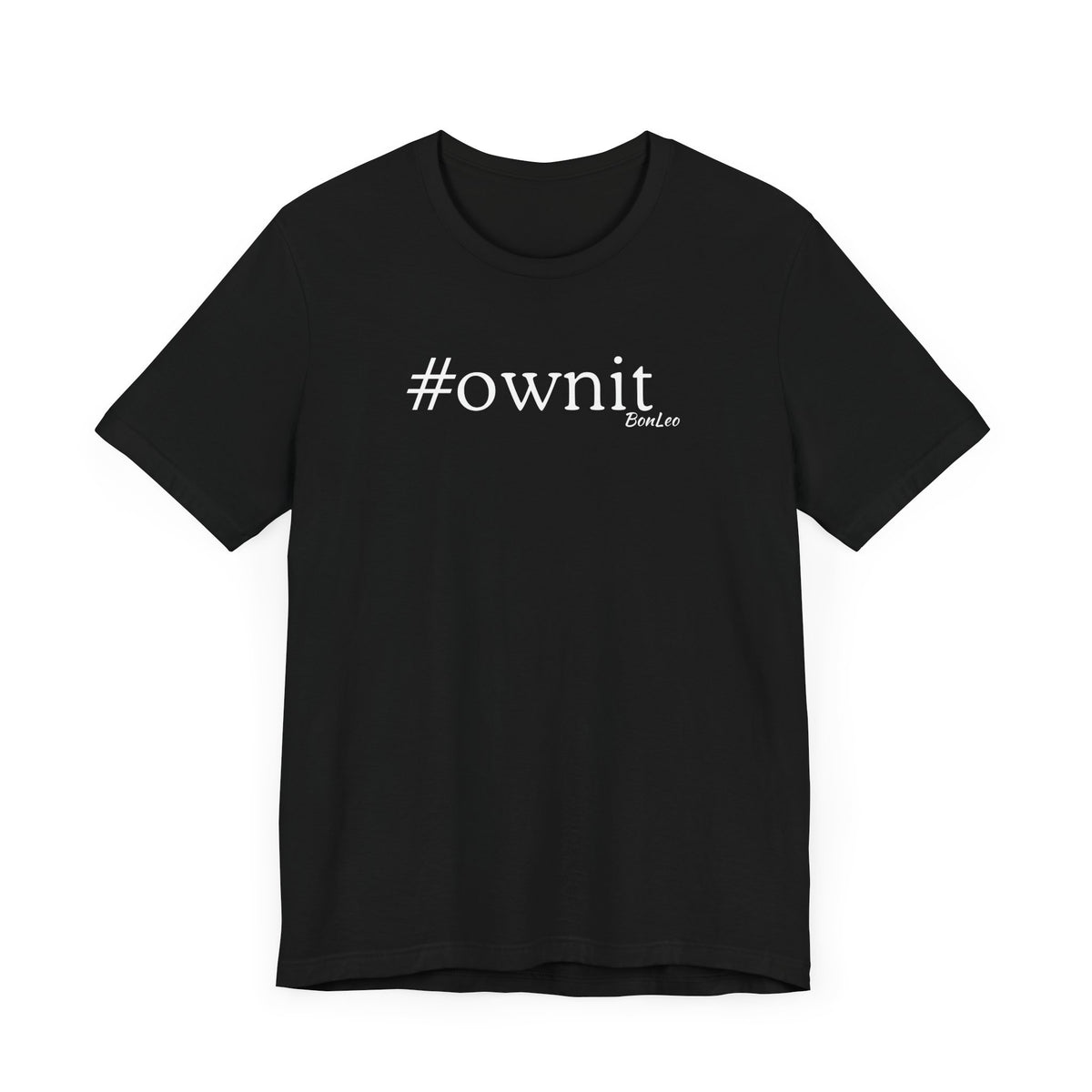 #ownit Unisex Jersey Short Sleeve Tee in Black