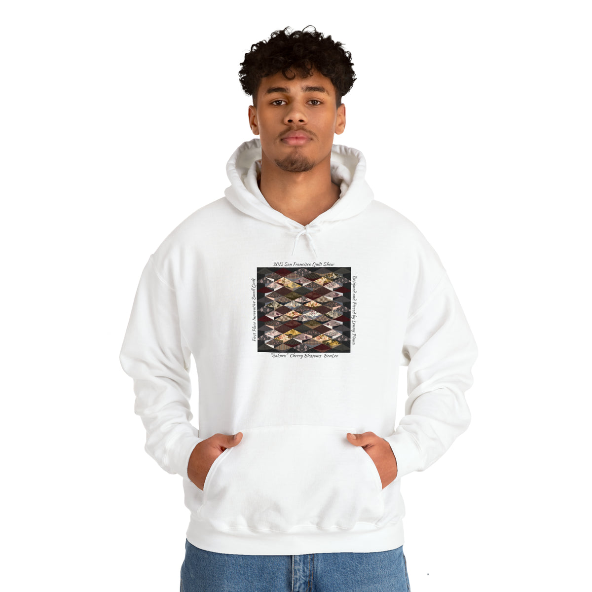 “Sakura” Cherry Blossoms Quilt Design Hoodie