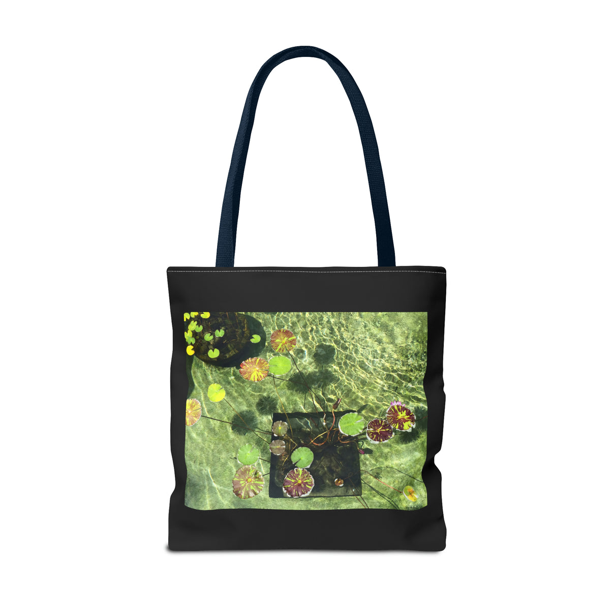 Waterlilies at The Getty Villa, Photograph by Lenny Pinna Tote Bag